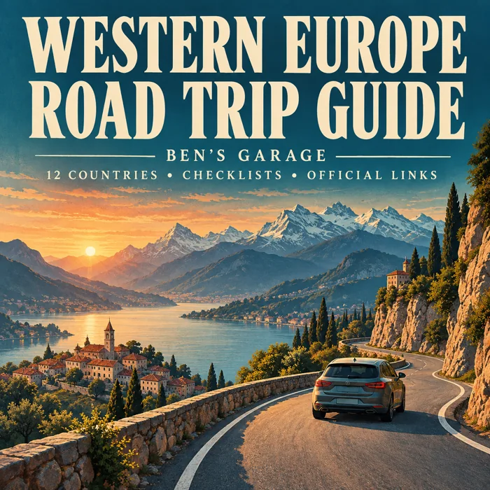 Cover of the Western Europe road trip guide